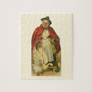 Quebra-cabeça Madre Goose Vintage Livro de Histórias Vitorianas