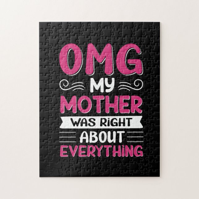 Quebra-cabeça Mãe Art Minha Mãe Estava Certa (Vertical)