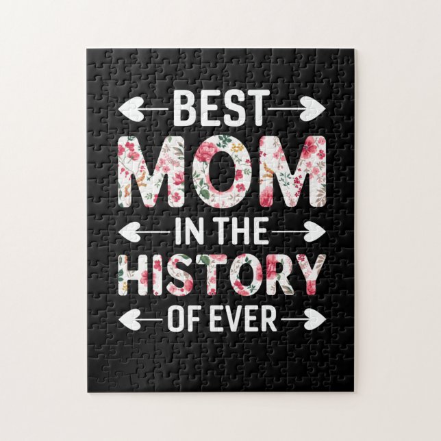 Quebra-cabeça Mãe Arte Melhor Mãe Na História (Vertical)