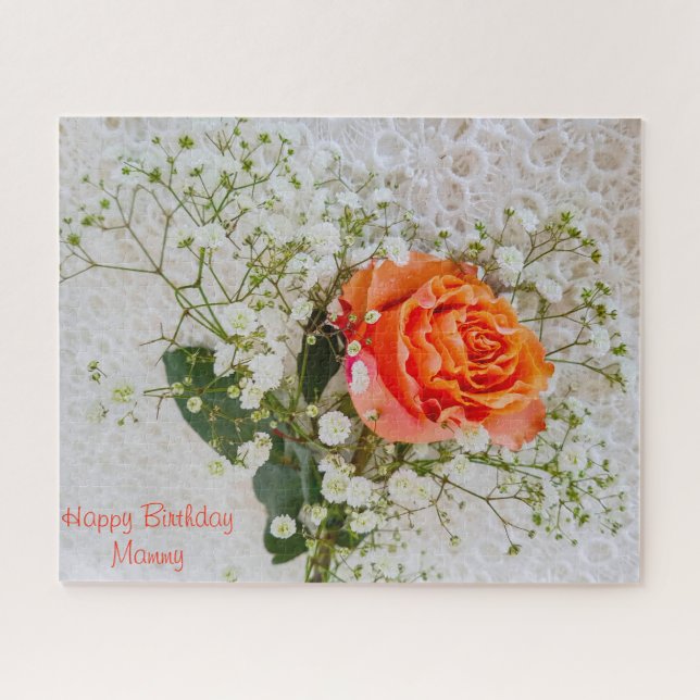 Quebra-cabeça Mãe de aniversário (Horizontal)