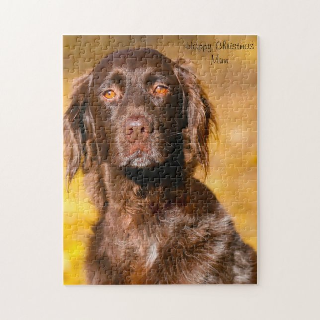 Quebra-cabeça Mãe de Natal. (Vertical)