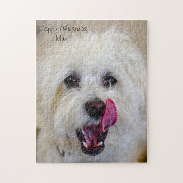 Quebra-cabeça Mãe de Natal. (Vertical)