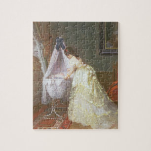 Quebra-cabeça Mãe e bebê, 1869 (óleo no painel)