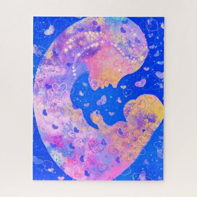 Quebra-cabeça Mãe e Bebê - Amor (Vertical)