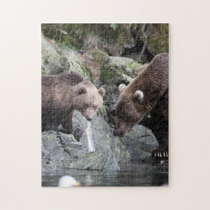 Quebra-cabeça Mãe e Bebê Animal Bear Fotografia Animal
