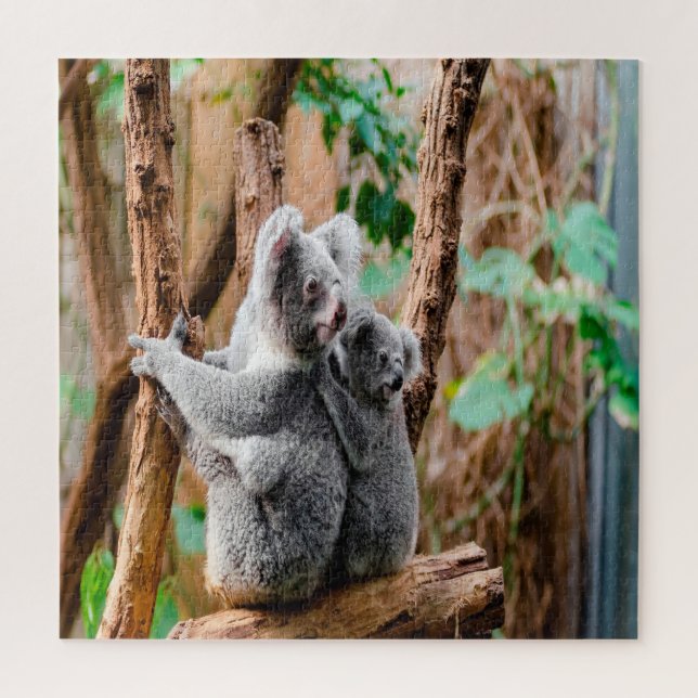 Quebra-cabeça Mãe E Bebê Koala Bears (Vertical)