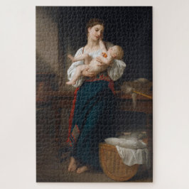 Quebra-cabeça Mãe e Criança (por Bouguereau)