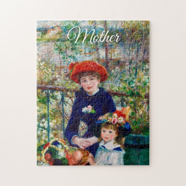 Quebra-cabeça Mãe e Filho de Renoir (Vertical)