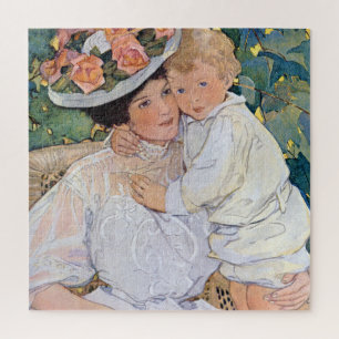 Quebra-cabeça Mãe e Filho, Jessie Willcox Smith