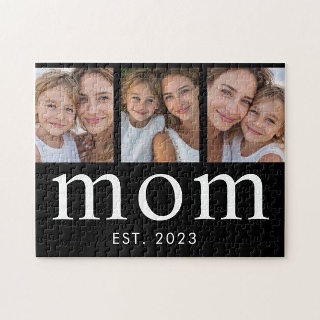 Quebra-cabeça Mãe Estabeleceu Mínimo Moderno 3 Foto (Horizontal)