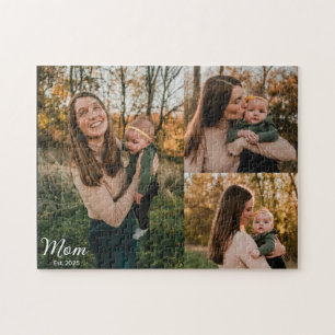 Quebra-cabeça Mãe Estabeleceu Script Elegante Preto 3 Foto