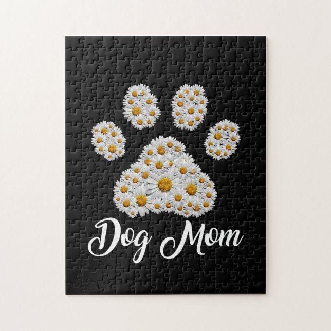 Quebra-cabeça Mãe Melhor Cachorro Mãe Todos Os Aniversários (Vertical)