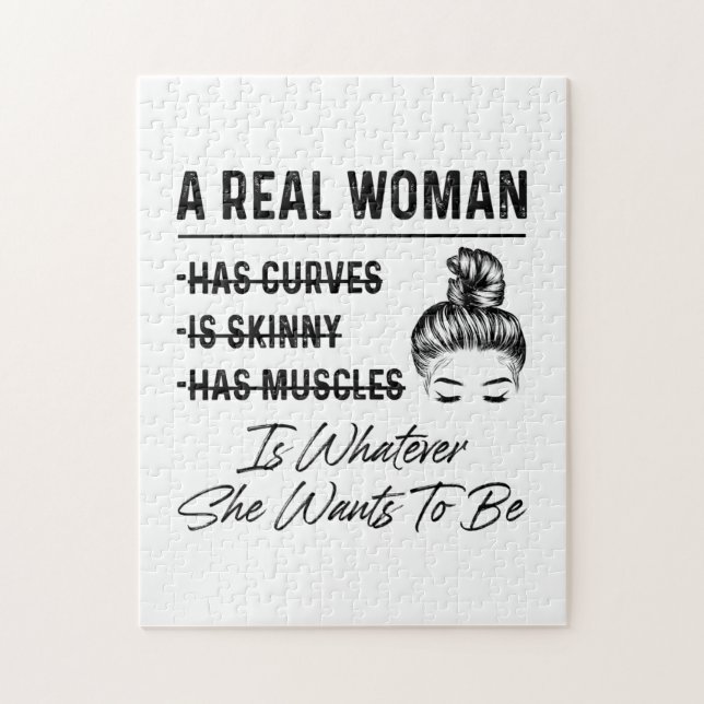 Quebra-cabeça Mãe Uma Mulher Real Aniversário (Vertical)