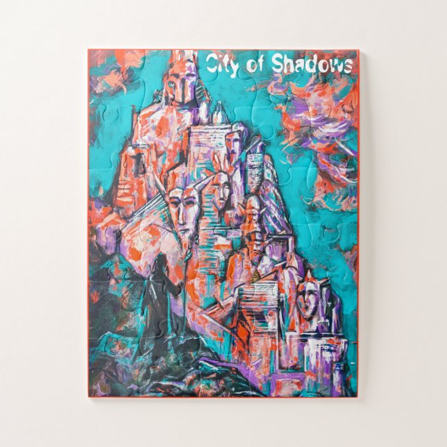 Quebra-cabeça Mage & The City of Shadows Fantasy Art (Vertical)
