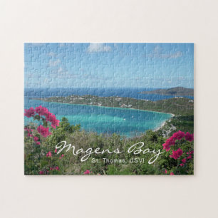 Quebra-cabeça Magens Bay Rua Thomas, USVI Foto Tropical Beach