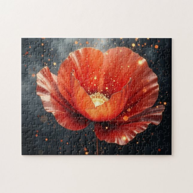 Quebra-cabeça Magia da flor de papoula (Horizontal)
