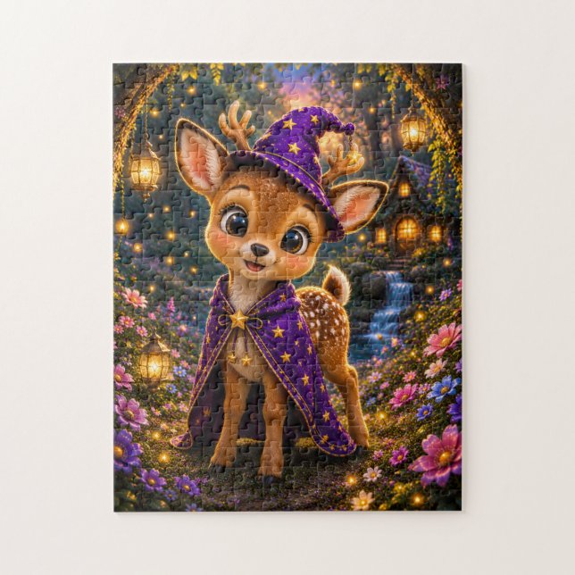 Quebra-cabeça Magical Baby Deer Wizard Jigsaw Puzzle (Vertical)
