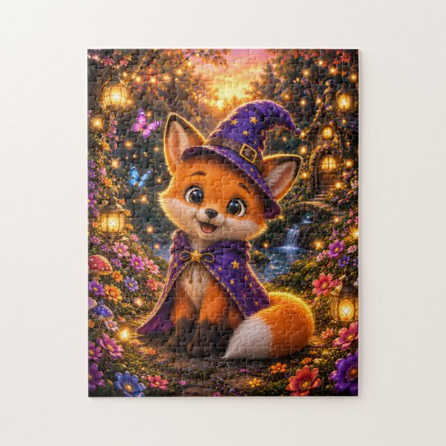 Quebra-cabeça Magical Fox Wizard Jigsaw Puzzle (Vertical)