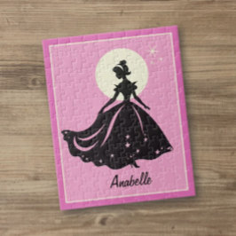 Quebra-cabeça Magical Princess Sillouette Personalizada