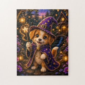 Quebra-cabeça Magical Puppy Wizard Jigsaw Puzzle