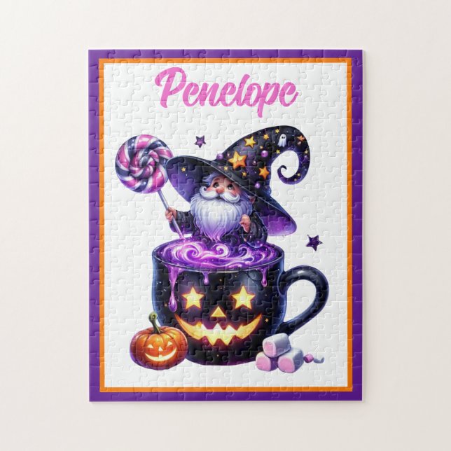 Quebra-cabeça Mágico de Halloween no Lollipop Mágico de Caneca d (Vertical)