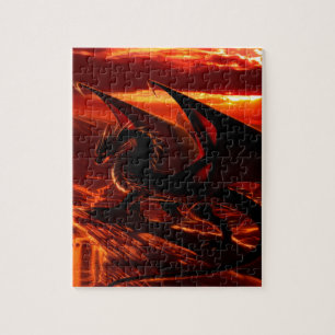 Quebra-cabeça Magnífico Dragão Vermelho