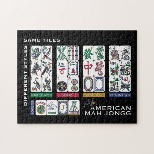 Quebra-cabeça Mah Jongg Azulejos Igual