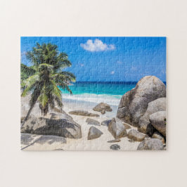 Quebra-cabeça Mahe Seychelles Carana Beach Poster