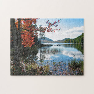 Quebra-cabeça Maine Acadia Lake Landscape Photo