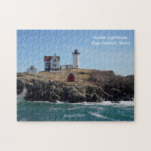 Quebra-cabeça Maine Lighthouse Nubble Cape Neddick Data da Visit