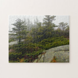 Quebra-cabeça Maine Pine Boulders Acadia Foto