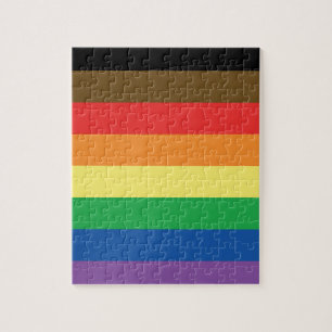 Quebra-cabeça Mais colorem mais arco-íris LGBT customizável do