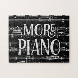 Quebra-cabeça Mais Quadros de Piano - Música Branca Preta