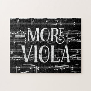 Quebra-cabeça Mais Viola Chalkboard - Black White Music