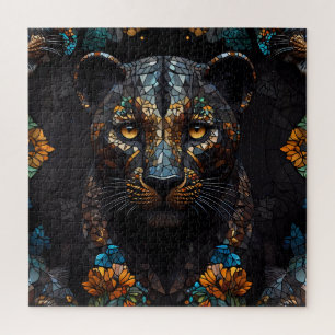 Quebra-cabeça Majestade Mosaico Leopard