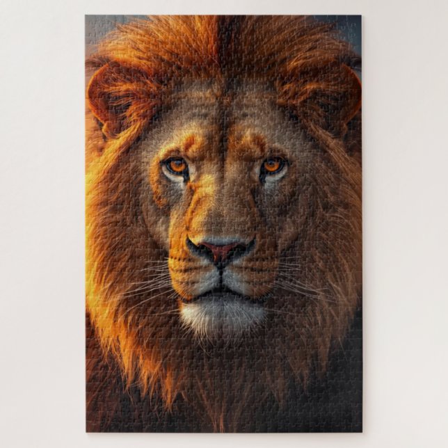 Quebra-cabeça Majestic Lion Jigsaw Puzzle (Vertical)