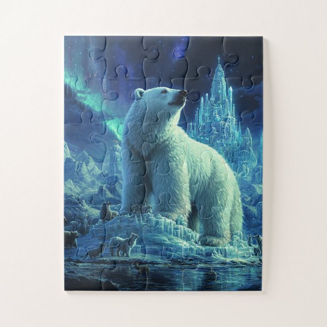 Quebra-cabeça Majestic Polar Bear Puzzle (Vertical)