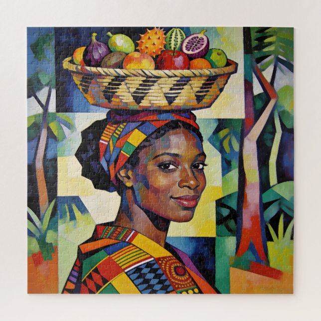 Quebra-cabeça “Makena” - Geometria da Beleza - História Negra (Vertical)