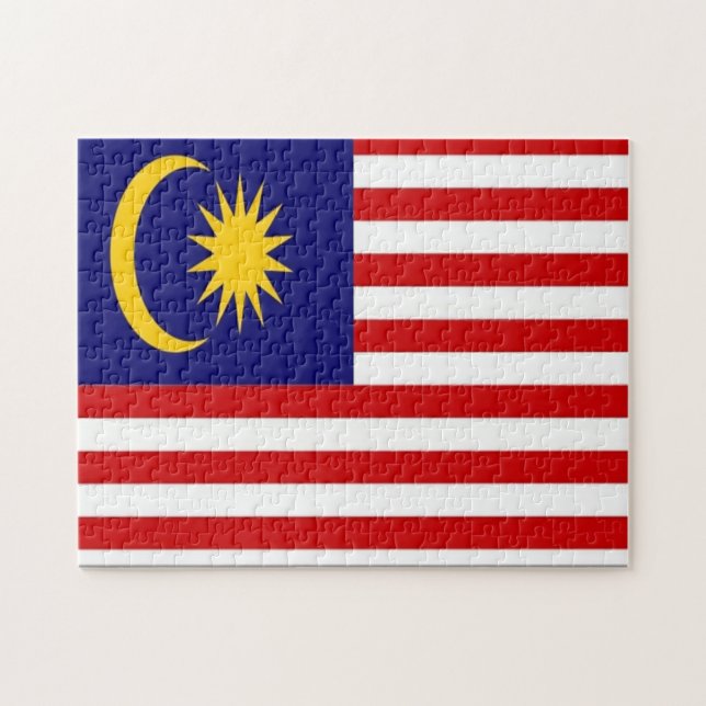 Quebra-cabeça Malásia - Bandeira - (Horizontal)