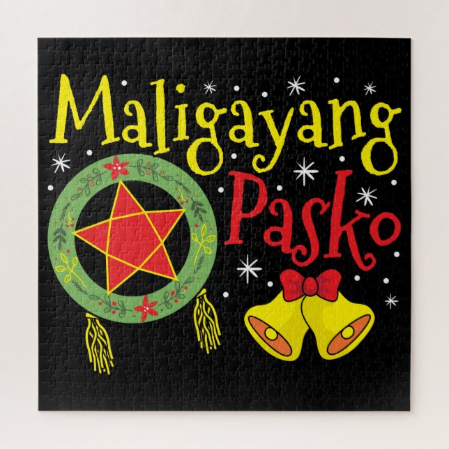 Quebra-cabeça Maligayang Pasko Filipino Natal Filipinas (Vertical)