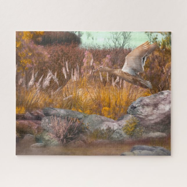 Quebra-cabeça Mallard Duck O LAGO É VIDA (Horizontal)