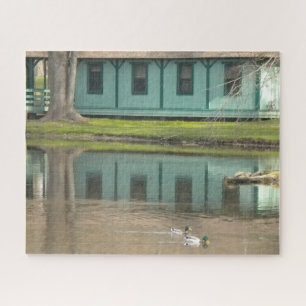 Quebra-cabeça Mallard Ducks em Pond