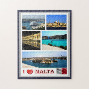 Quebra-cabeça Malta - I Love -