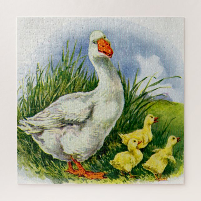 Quebra-cabeça Mama pato e pato dos anos 30 (Vertical)