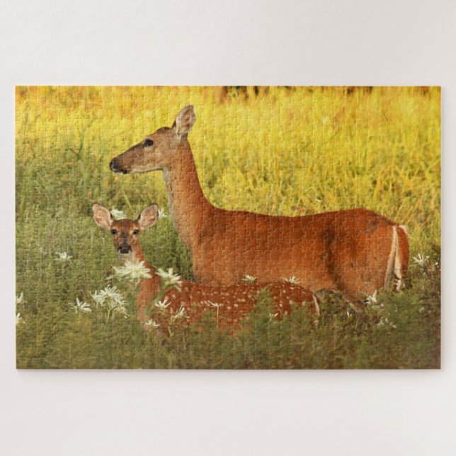 Quebra-cabeça Mamãe e Baby Deer (Horizontal)