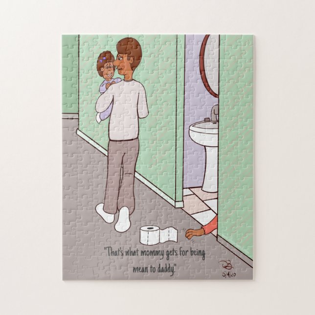 Quebra-cabeça Mamãe média (Vertical)