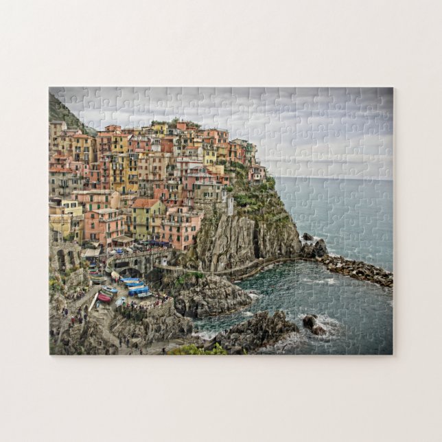 Quebra-cabeça Manarola, Itália - Cinque Terre - 11x14 - 252 pc (Horizontal)