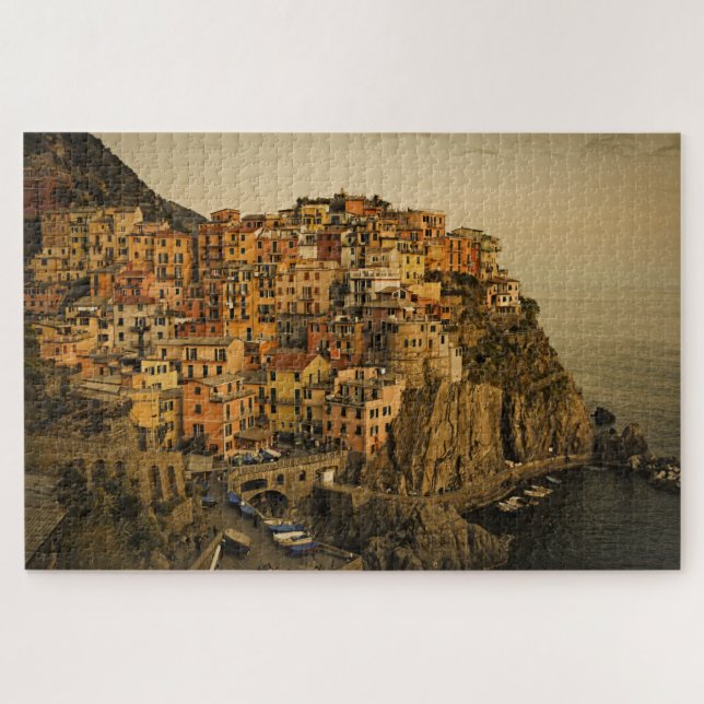 Quebra-cabeça Manarola, Itália - Cinque Terre - 20x30 - 1014 pcs (Horizontal)