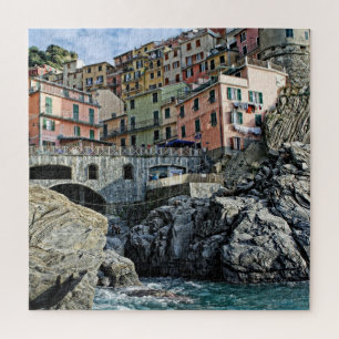 Quebra-cabeça Manarola Italy Viagem Adventure - 20x20 - 676 pcs