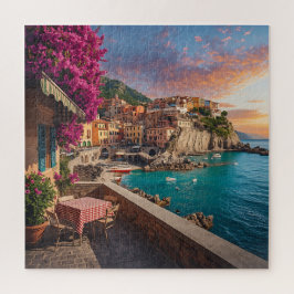 Quebra-cabeça Manarola Sunset Terrace - Cinque Terre Italian Coa